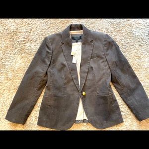 Jcrew Gray Corduroy Blazer Jacket Brand New Sz 4p